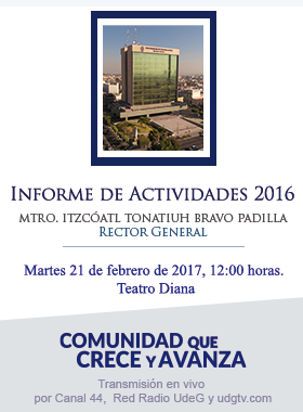 Informe de Actividades 2016 del Rector General